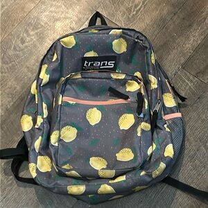Trans by‎ JanSport 17" Supermax Backpack - Lovely Lemons w/ 15" Laptop Sleeve